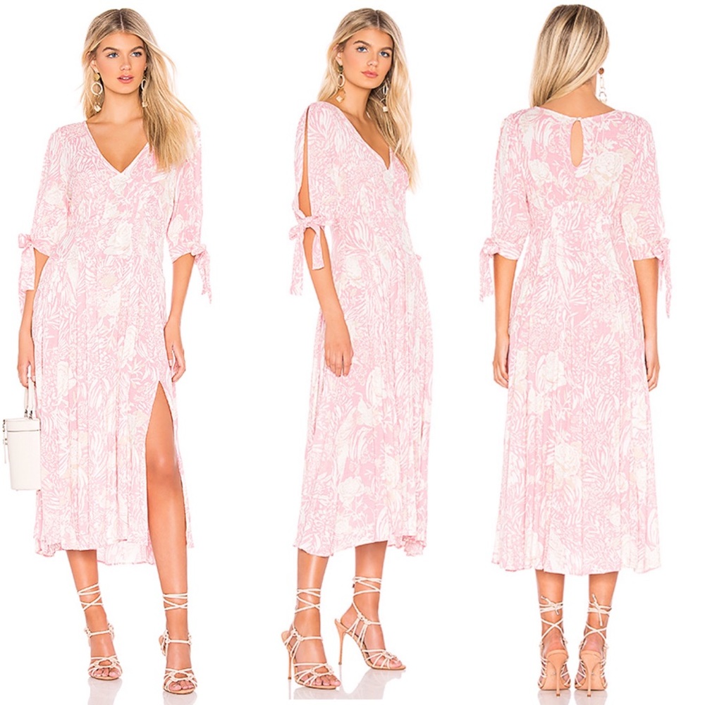 NWT FREE PEOPLE Forever Always Floral Midi Dress 2